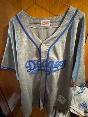 Mitchell & Ness Brooklyn Dodgers Jackie Robinson 1955 Cooperstown Collection Gre